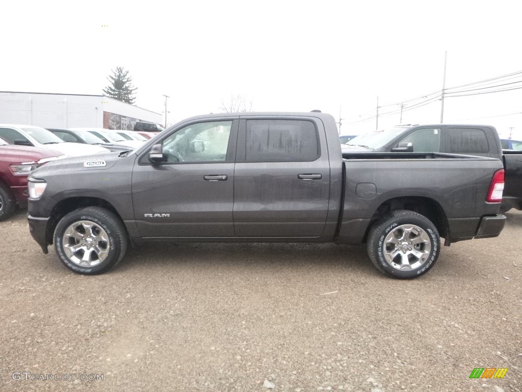 2019 1500 Big Horn Crew Cab 4x4 - Granite Crystal Metallic / Black photo #3