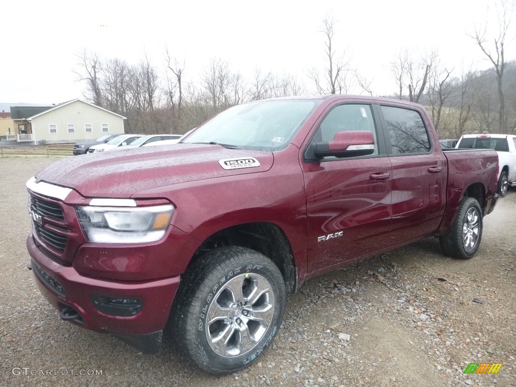 2019 1500 Big Horn Crew Cab 4x4 - Delmonico Red Pearl / Black/Diesel Gray photo #1