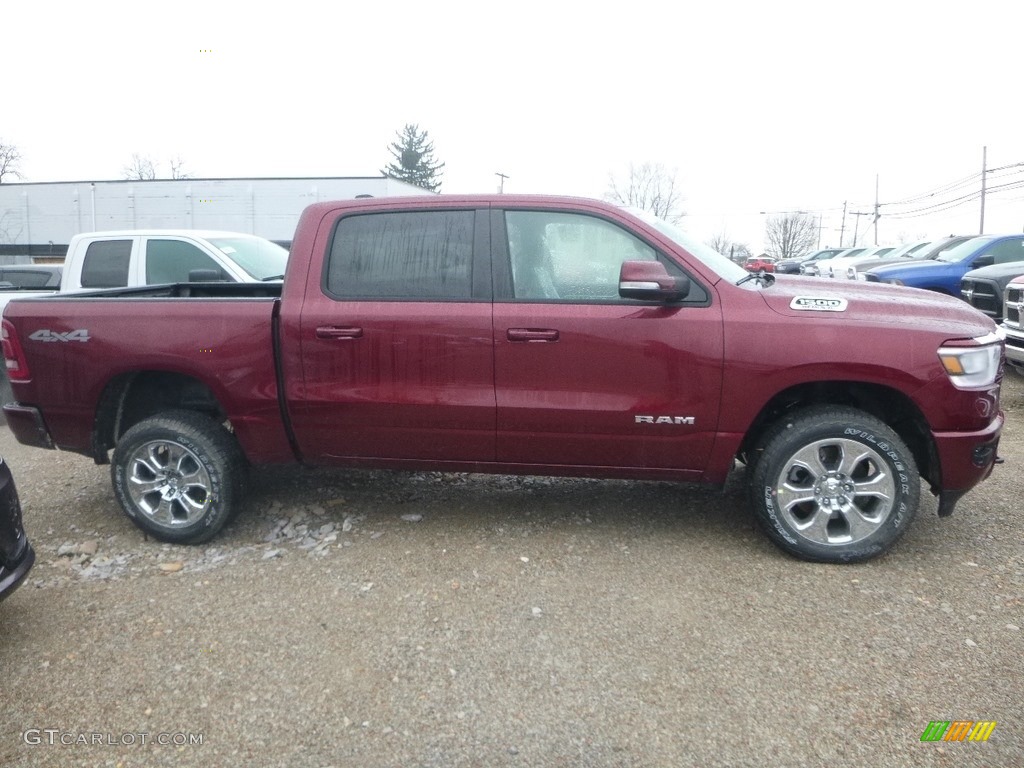 2019 1500 Big Horn Crew Cab 4x4 - Delmonico Red Pearl / Black/Diesel Gray photo #6