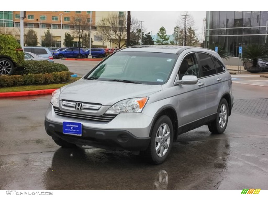 2009 CR-V EX-L - Alabaster Silver Metallic / Gray photo #3