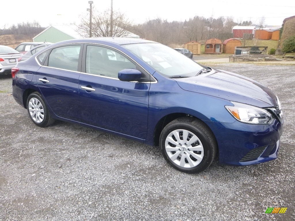 2019 Sentra S - Deep Blue Pearl / Charcoal photo #1