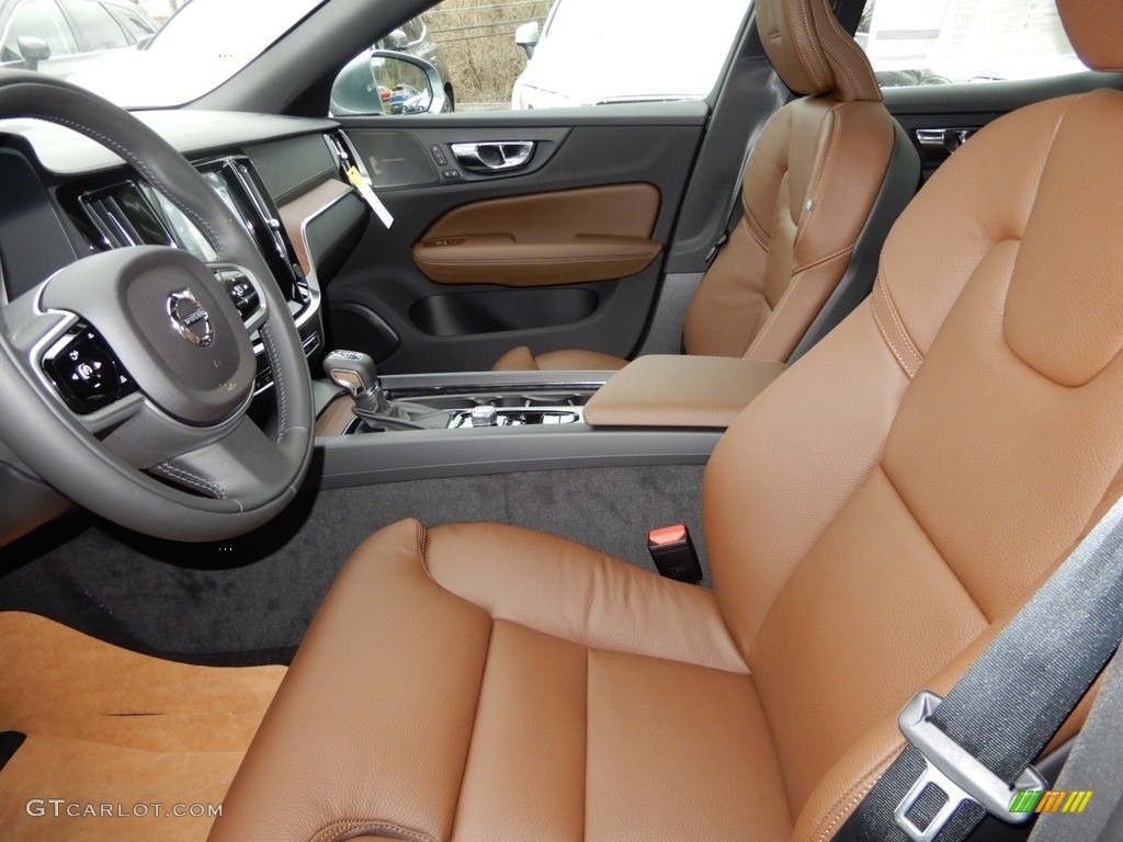 Maroon Brown Interior 2019 Volvo S60 T6 Inscription Awd