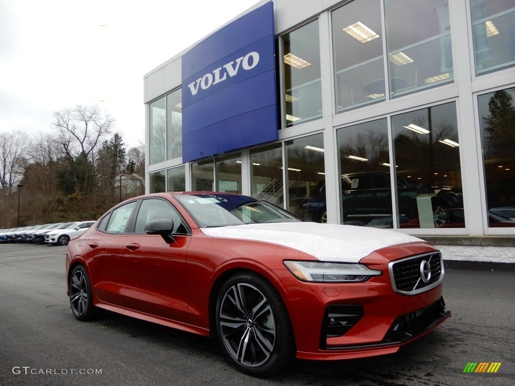 Fusion Red Metallic 2019 Volvo S60 T6 AWD R Design Exterior Photo #131258685