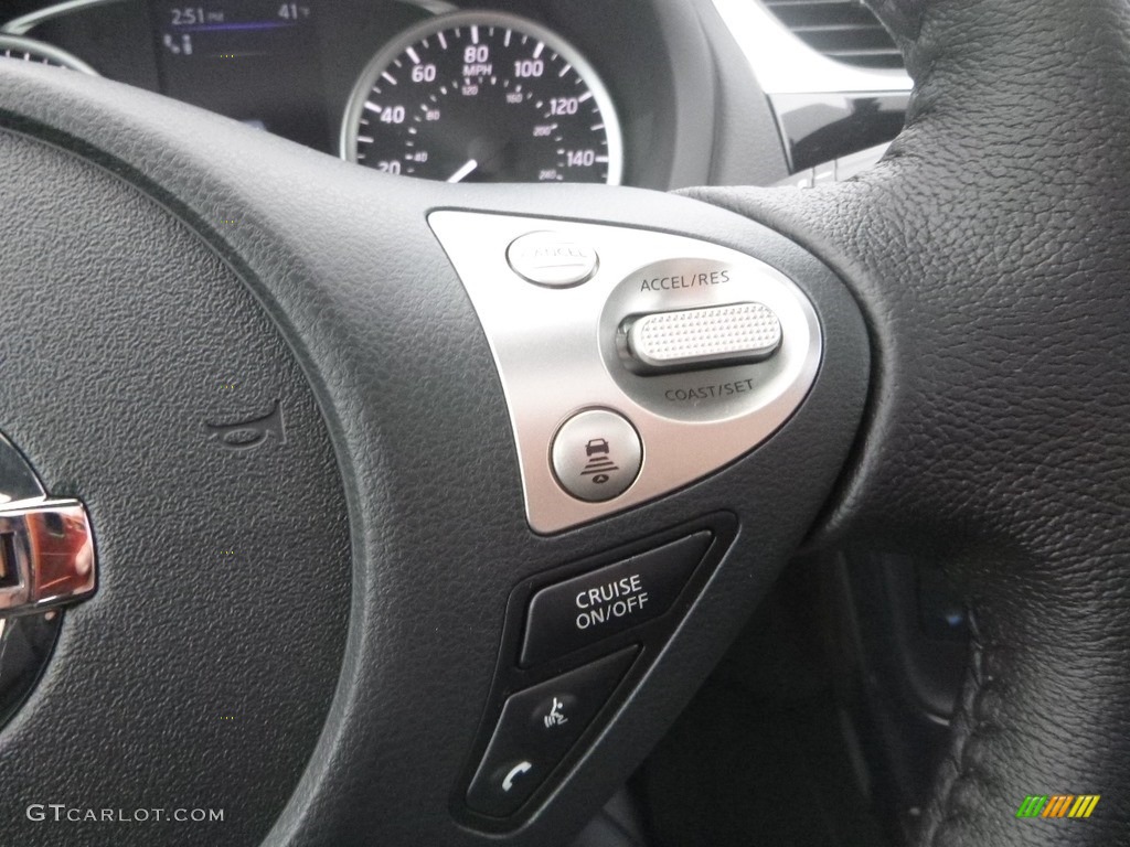 2019 Nissan Sentra SR Charcoal Steering Wheel Photo #131258775