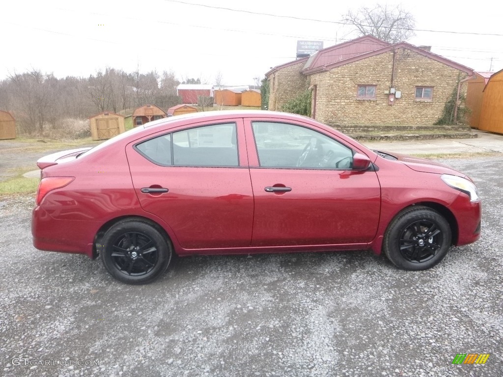 Cayenne Red Metallic 2019 Nissan Versa S Plus Exterior Photo #131258838