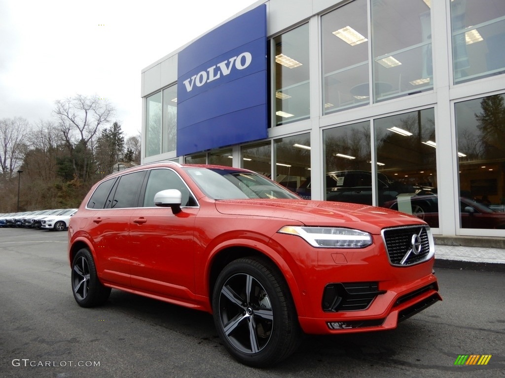 Passion Red 2019 Volvo XC90 T6 AWD R-Design Exterior Photo #131259564