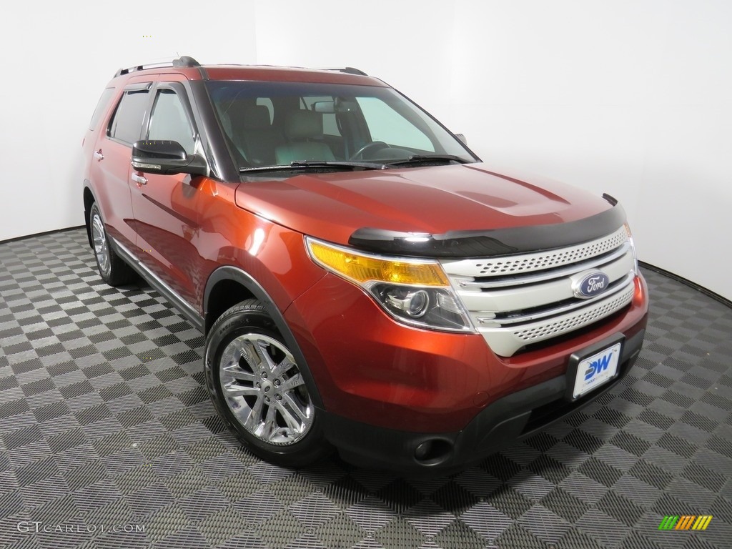 2014 Explorer XLT 4WD - Sunset / Medium Light Stone photo #6