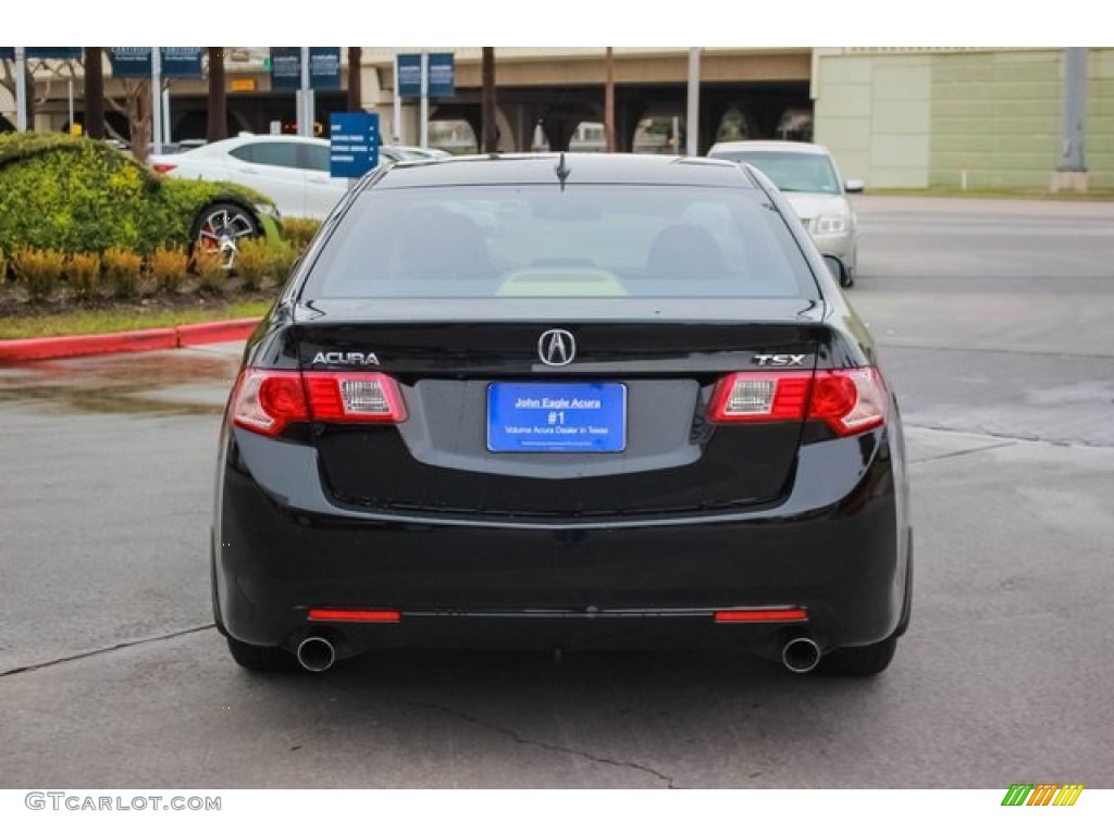 2009 TSX Sedan - Crystal Black Pearl / Ebony photo #6