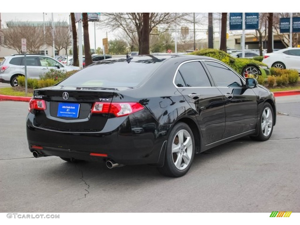 2009 TSX Sedan - Crystal Black Pearl / Ebony photo #7