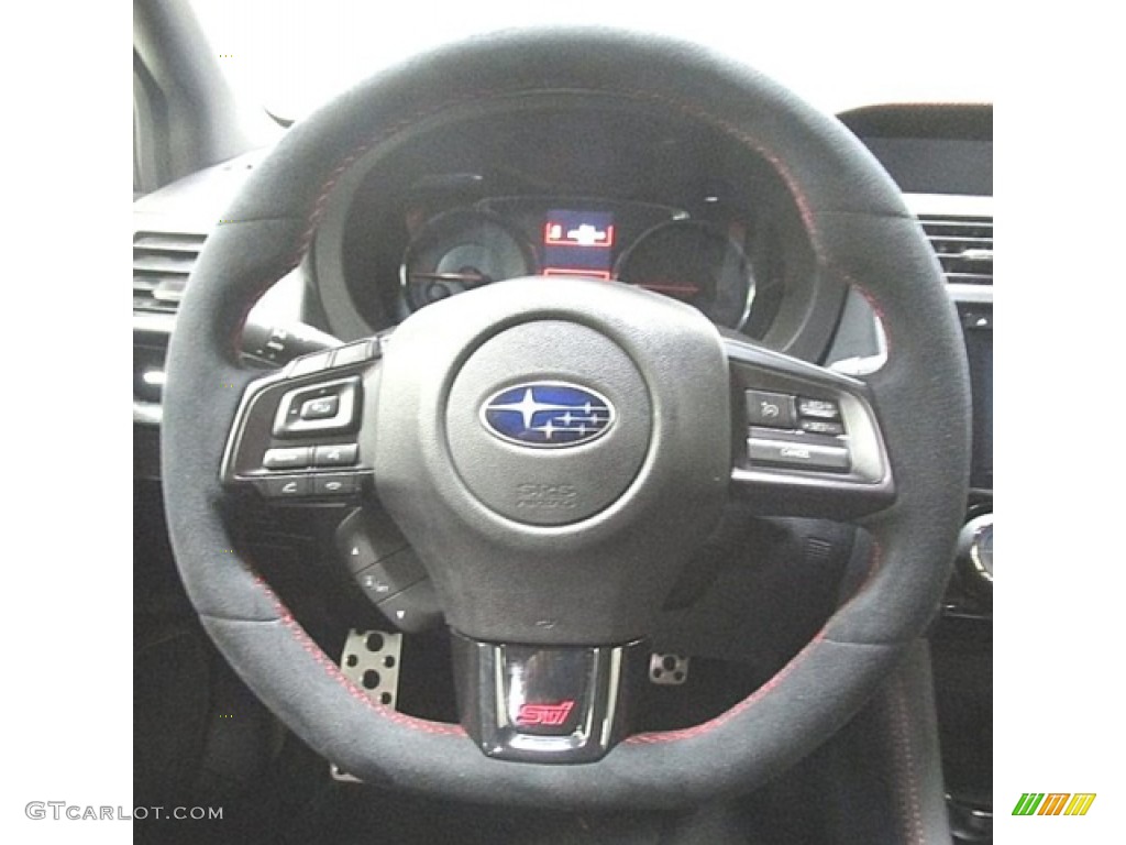 2018 Subaru WRX STI Type RA Carbon Black Steering Wheel Photo #131267355