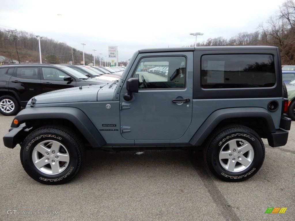 2014 Wrangler Sport 4x4 - Anvil / Black photo #2