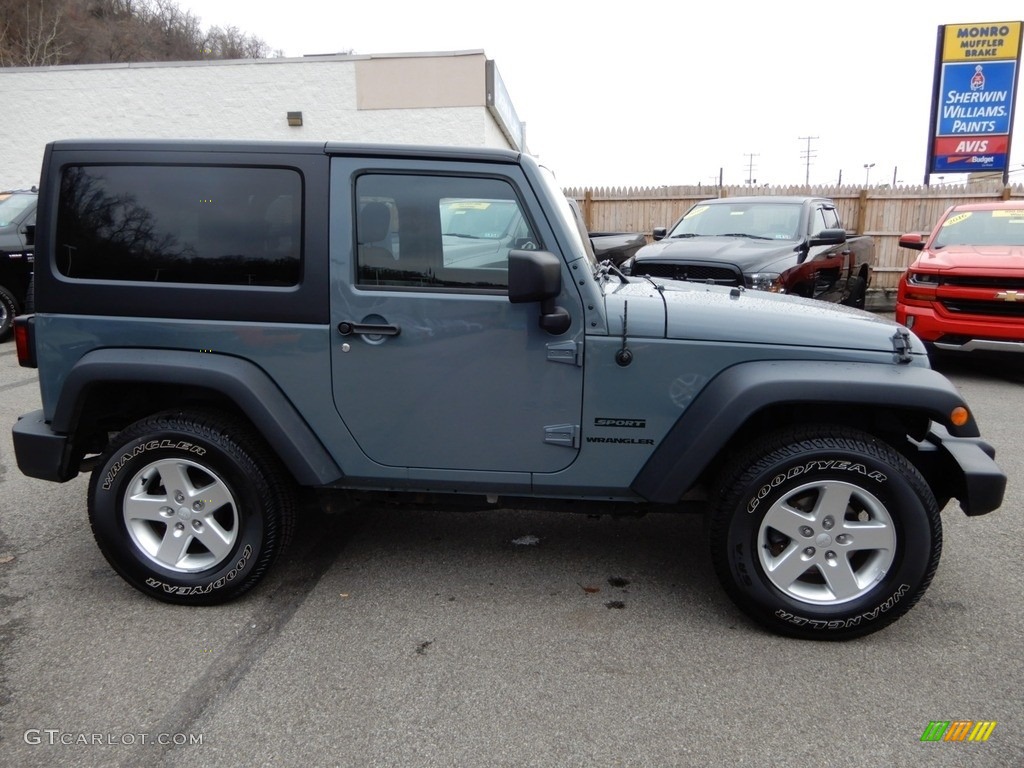 2014 Wrangler Sport 4x4 - Anvil / Black photo #7
