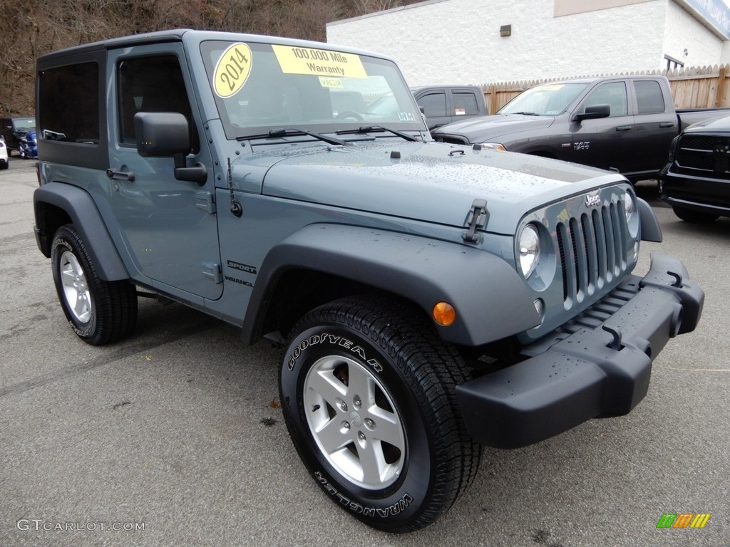 2014 Wrangler Sport 4x4 - Anvil / Black photo #8