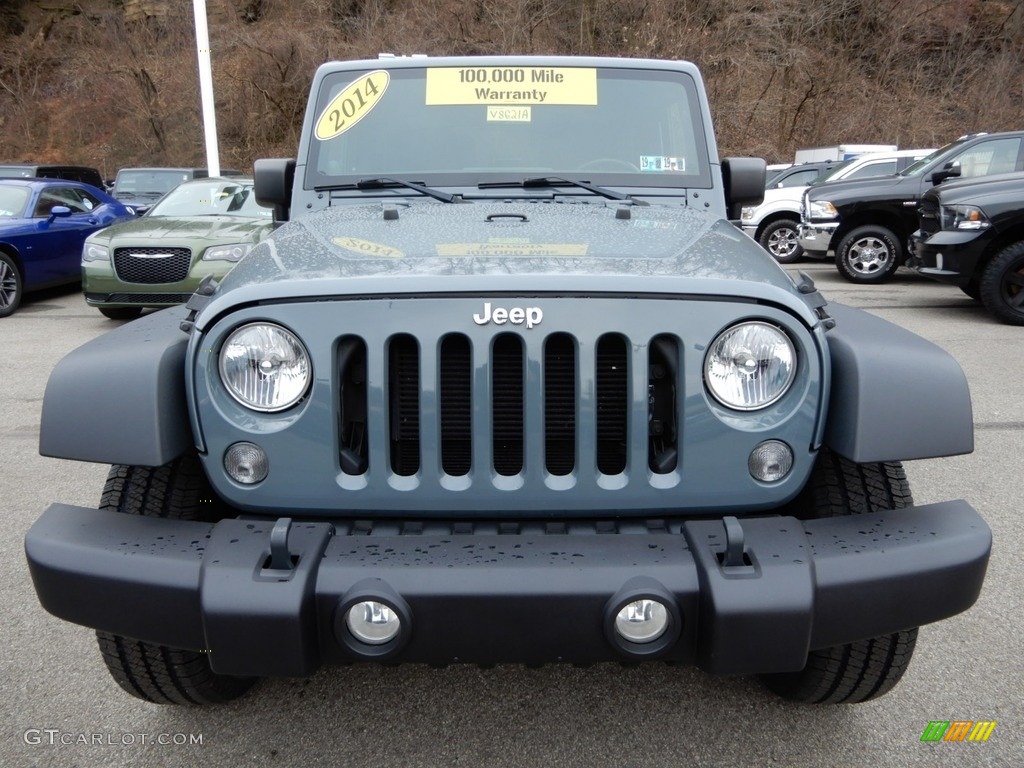 2014 Wrangler Sport 4x4 - Anvil / Black photo #9