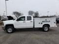Summit White - Silverado 2500HD Work Truck Double Cab 4WD Chassis Photo No. 3