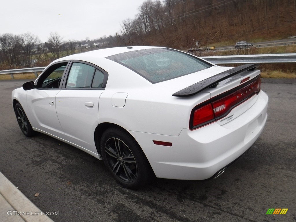2013 Charger SXT AWD - Bright White / Black/Red photo #9