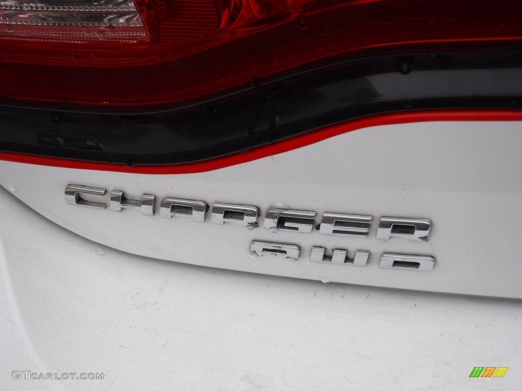 2013 Charger SXT AWD - Bright White / Black/Red photo #12