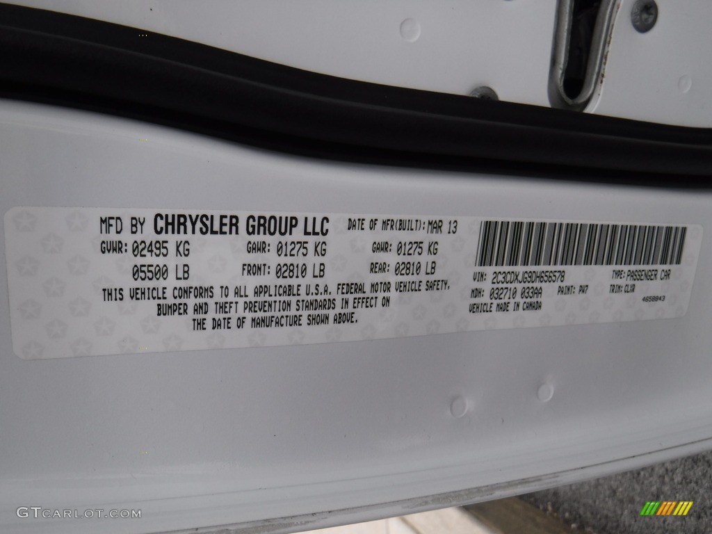 2013 Charger SXT AWD - Bright White / Black/Red photo #31