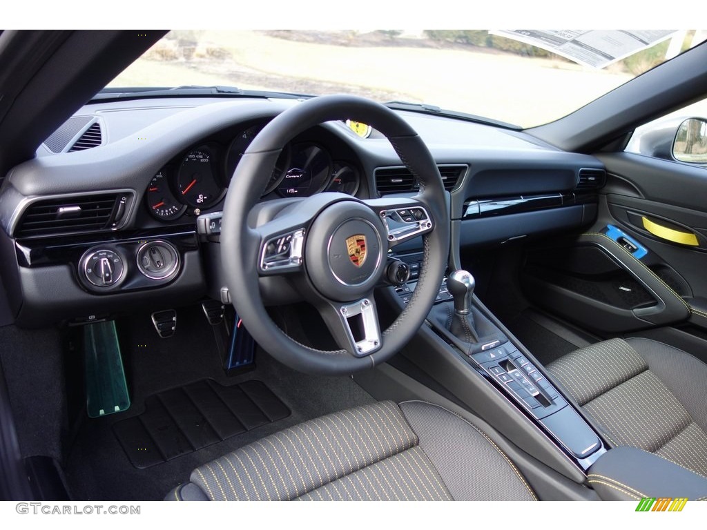Black Interior 2019 Porsche 911 Carrera T Coupe Photo #131272920