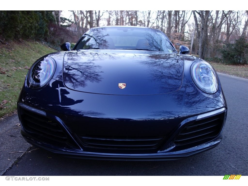 2019 911 Carrera 4S Coupe - Night Blue Metallic / Natural Espresso/Cognac photo #2