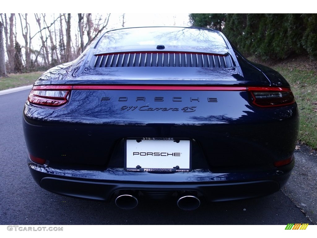 2019 911 Carrera 4S Coupe - Night Blue Metallic / Natural Espresso/Cognac photo #4