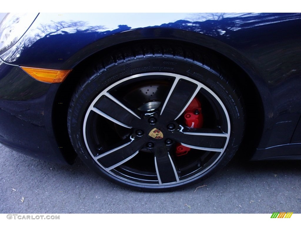 2019 911 Carrera 4S Coupe - Night Blue Metallic / Natural Espresso/Cognac photo #8