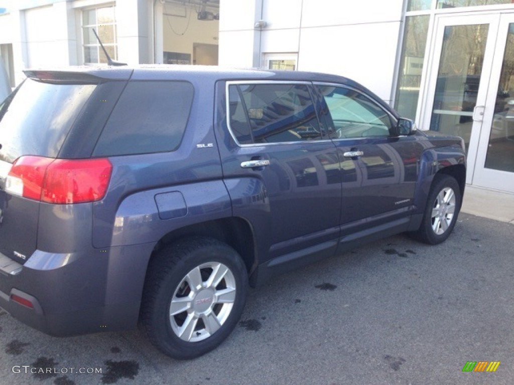 2013 Terrain SLE AWD - Atlantis Blue Metallic / Jet Black photo #2