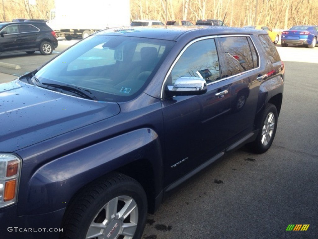 2013 Terrain SLE AWD - Atlantis Blue Metallic / Jet Black photo #7