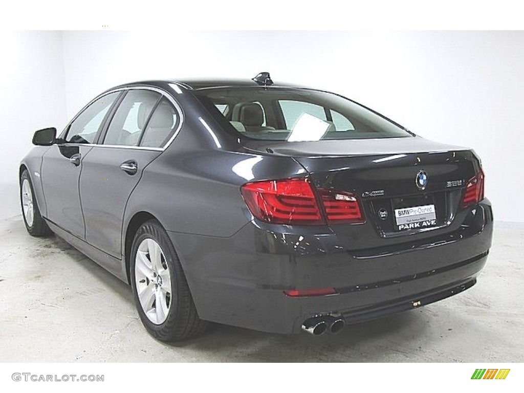 2013 5 Series 528i xDrive Sedan - Dark Graphite Metallic II / Oyster/Black photo #2