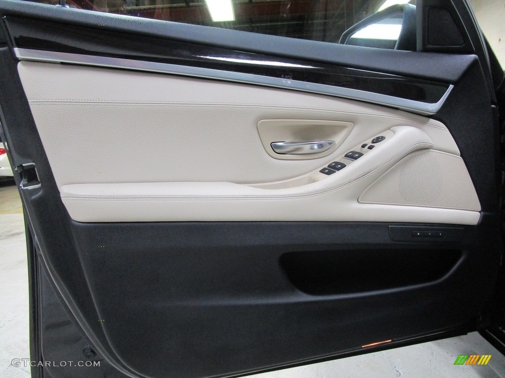 2013 5 Series 528i xDrive Sedan - Dark Graphite Metallic II / Oyster/Black photo #7