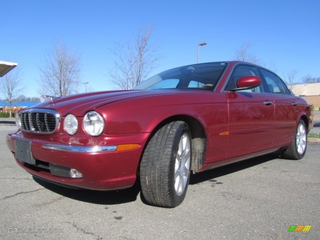 2004 XJ XJ8 - Radiance Red Metallic / Sand photo #6