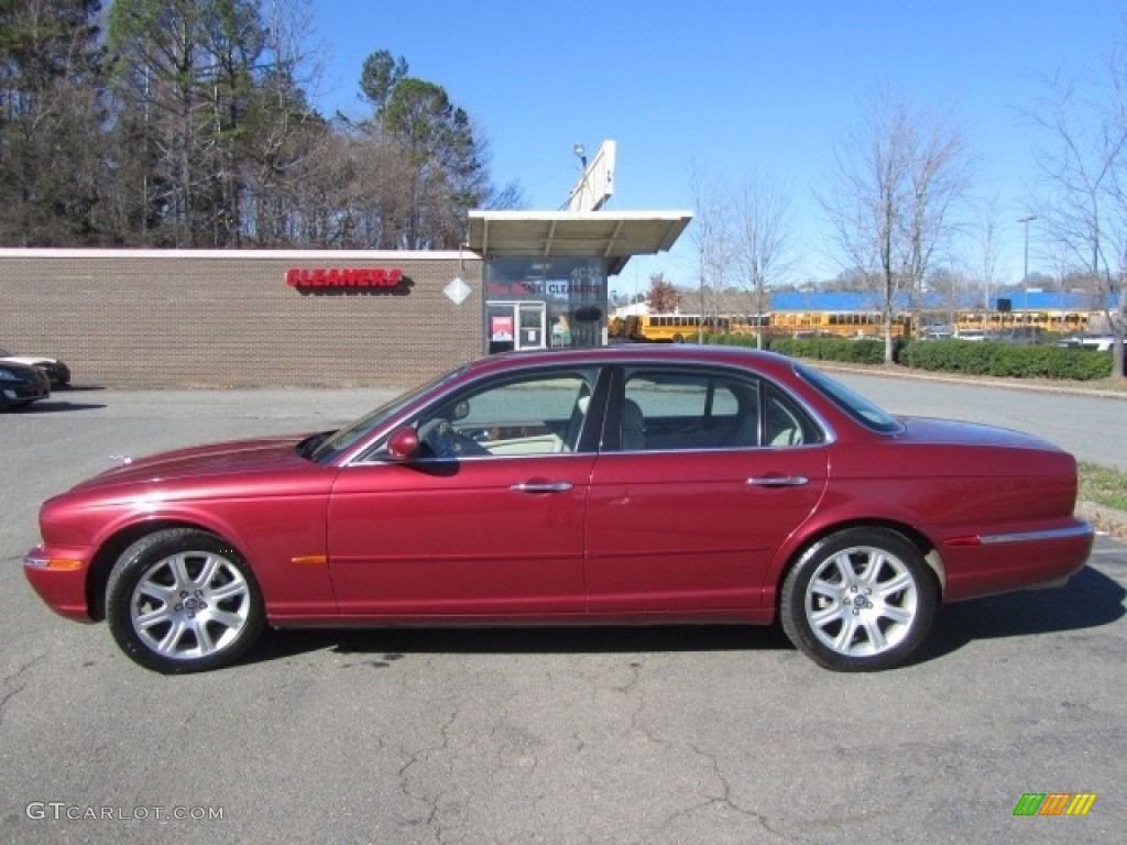 2004 XJ XJ8 - Radiance Red Metallic / Sand photo #7