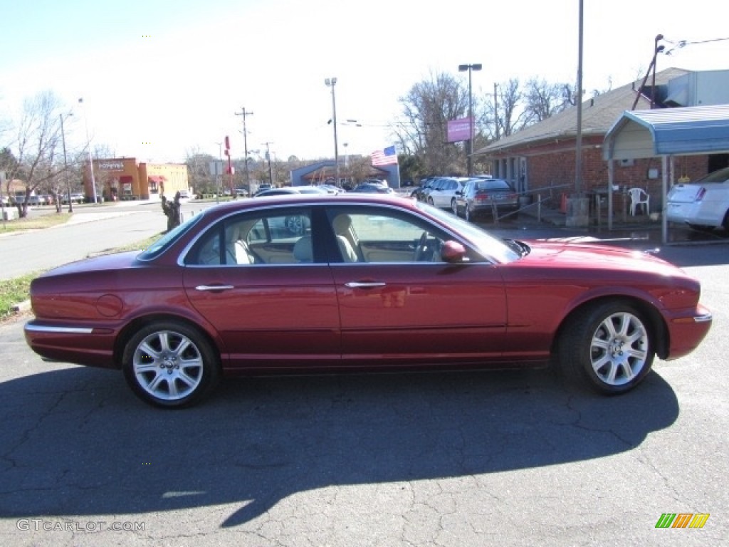 2004 XJ XJ8 - Radiance Red Metallic / Sand photo #11