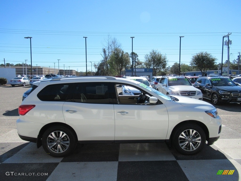2018 Pathfinder SV - Pearl White / Almond photo #3