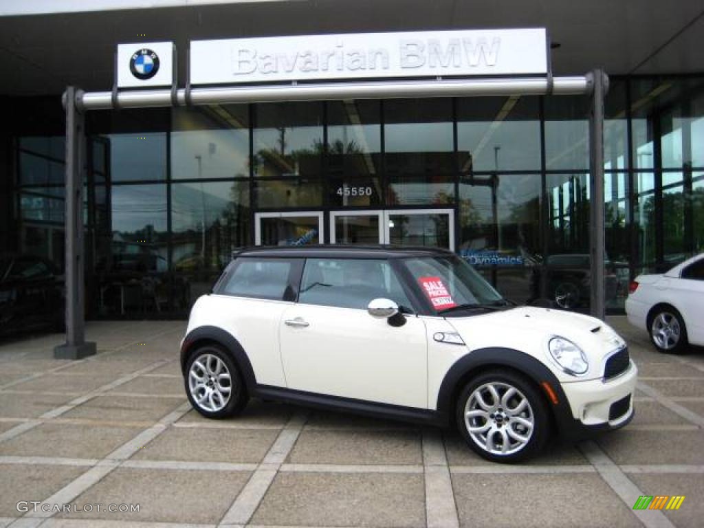 2009 Cooper S Hardtop - Pepper White / Black/Grey photo #2