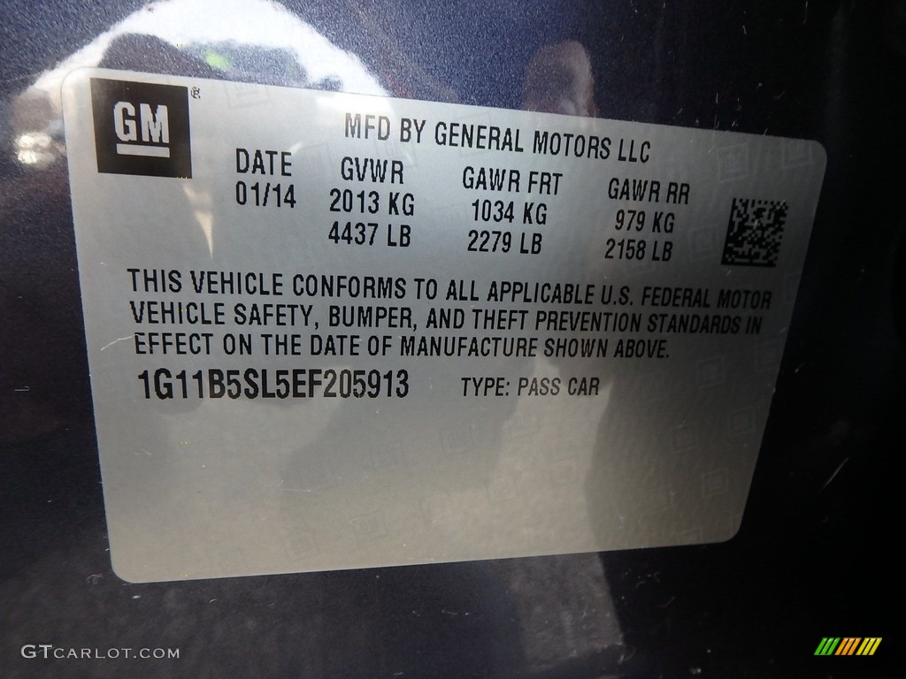 2014 Malibu LS - Atlantis Blue Metallic / Jet Black/Titanium photo #22