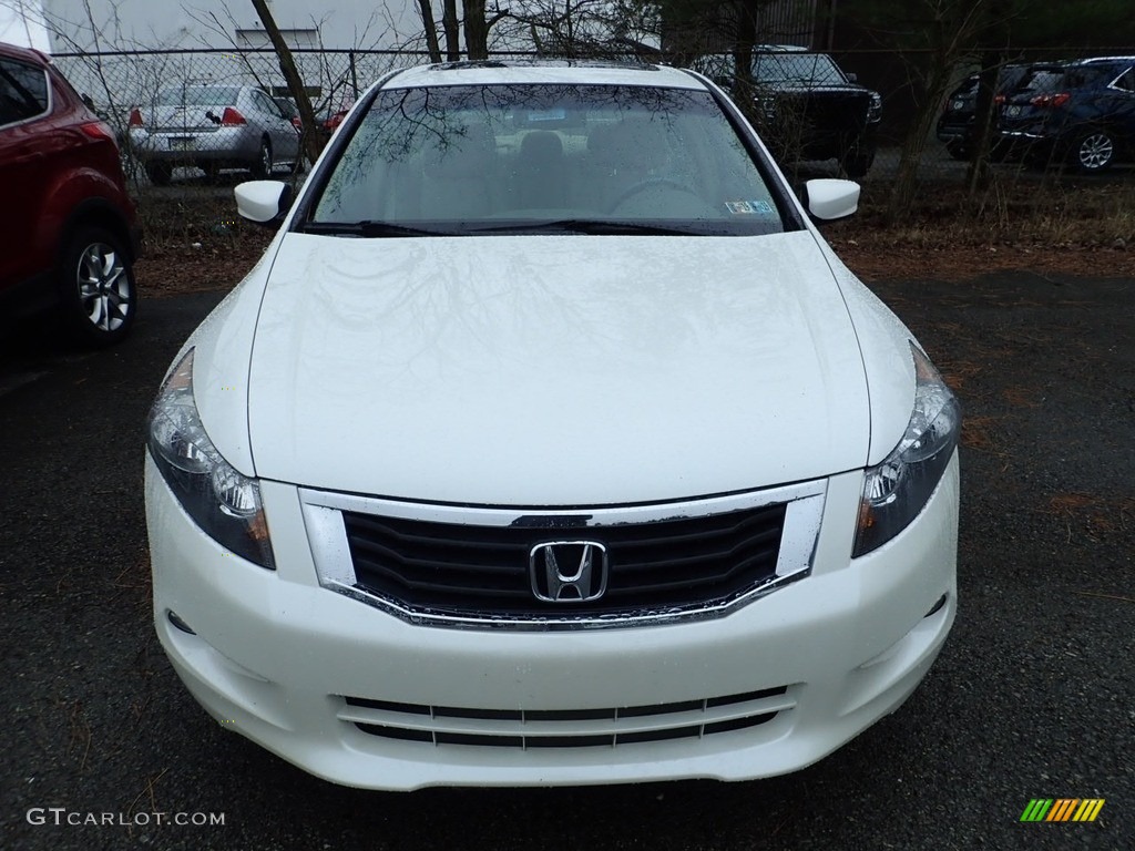 2008 Accord EX-L V6 Sedan - White Diamond Pearl / Ivory photo #5
