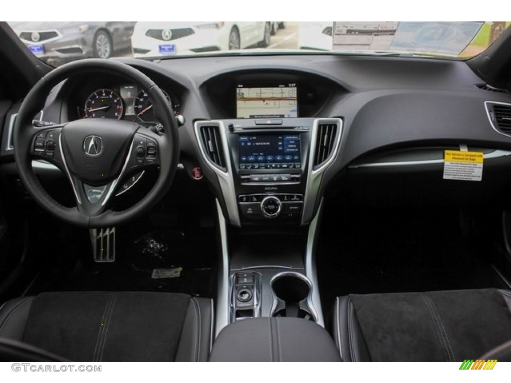 2019 Acura TLX V6 SH-AWD A-Spec Sedan Ebony Dashboard Photo #131286165