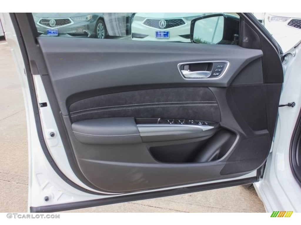 2019 Acura TLX V6 SH-AWD A-Spec Sedan Ebony Door Panel Photo #131286237
