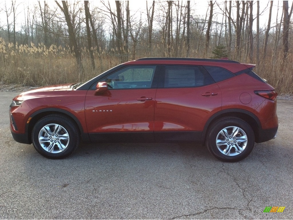 Cajun Red Tintcoat 2019 Chevrolet Blazer 3.6L Leather AWD Exterior Photo #131286621