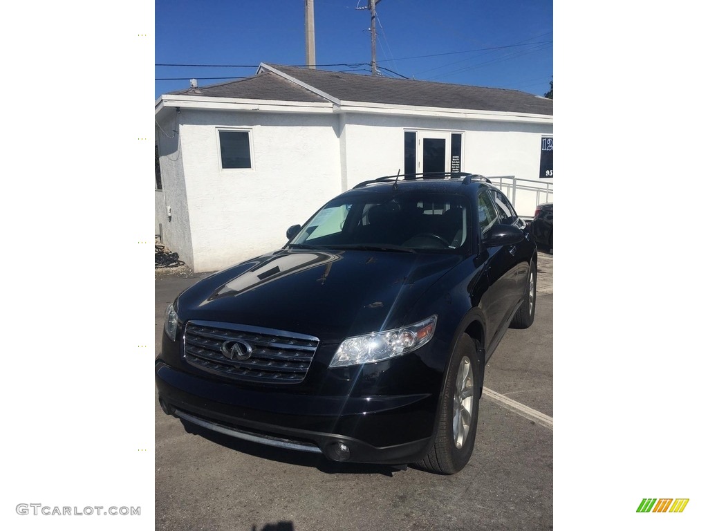 2007 FX 35 AWD - Black Obsidian / Graphite photo #2