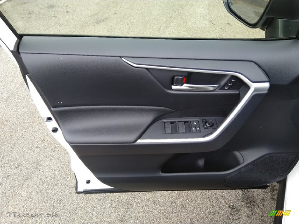 2019 Toyota RAV4 XLE AWD Black Door Panel Photo #131290098