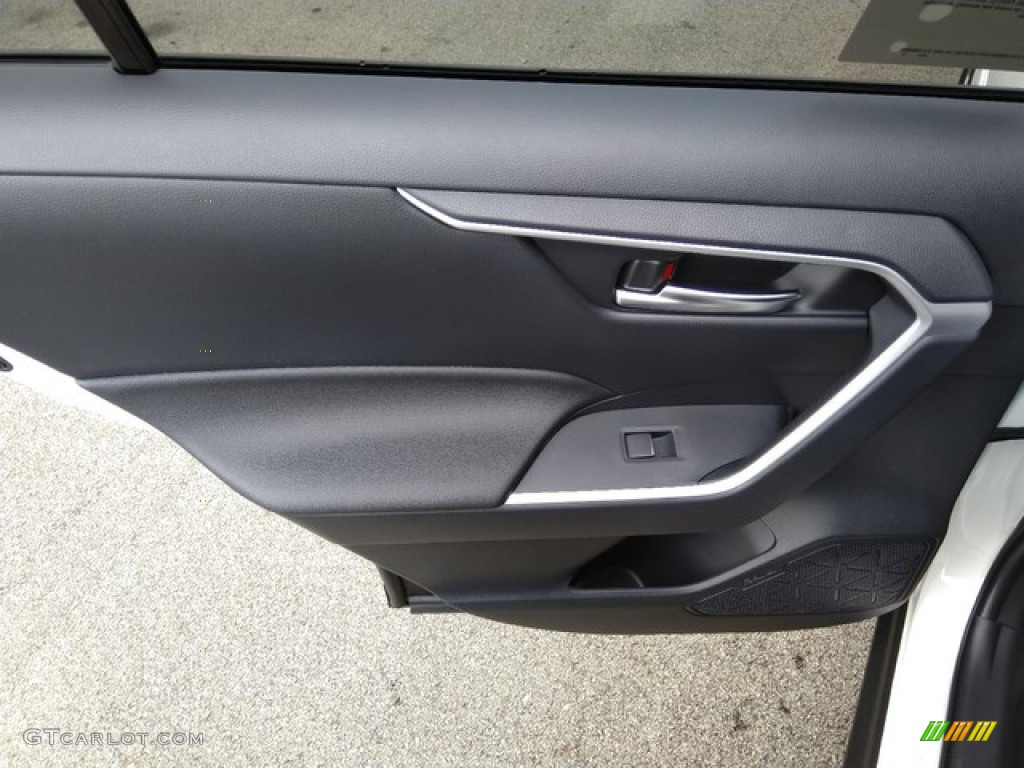 2019 Toyota RAV4 XLE AWD Black Door Panel Photo #131290152