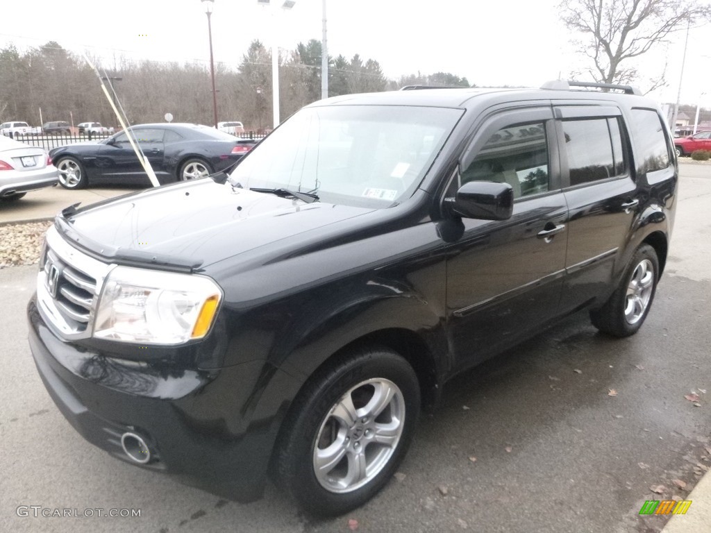 2012 Pilot EX-L 4WD - Crystal Black Pearl / Gray photo #6