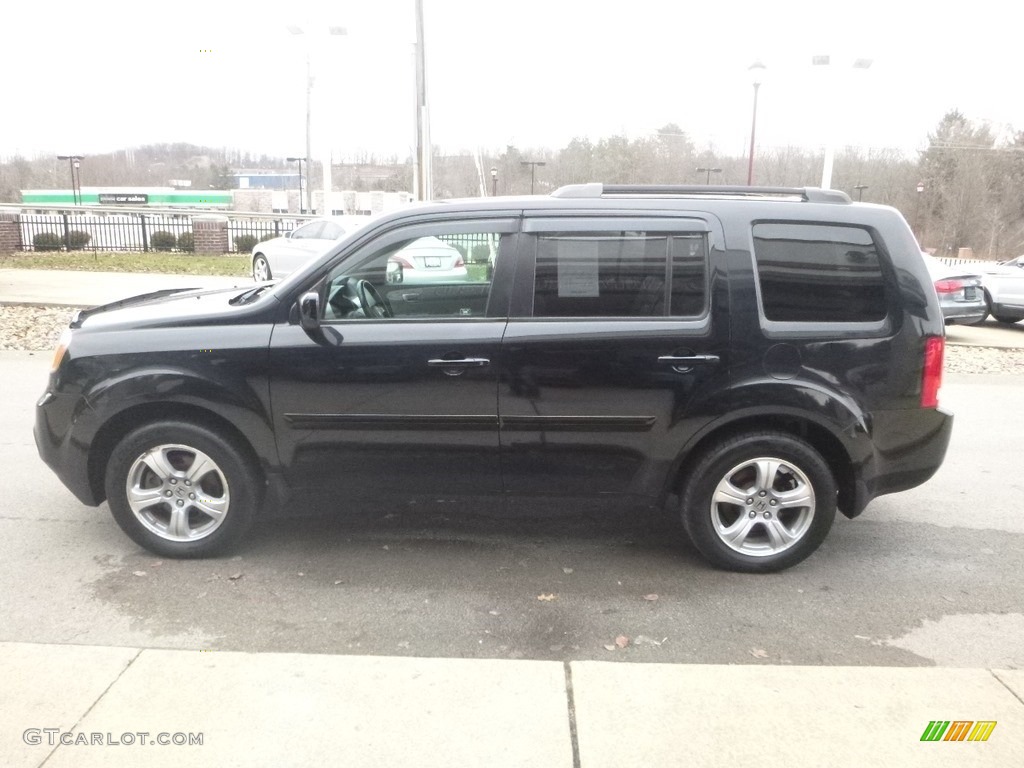 2012 Pilot EX-L 4WD - Crystal Black Pearl / Gray photo #7