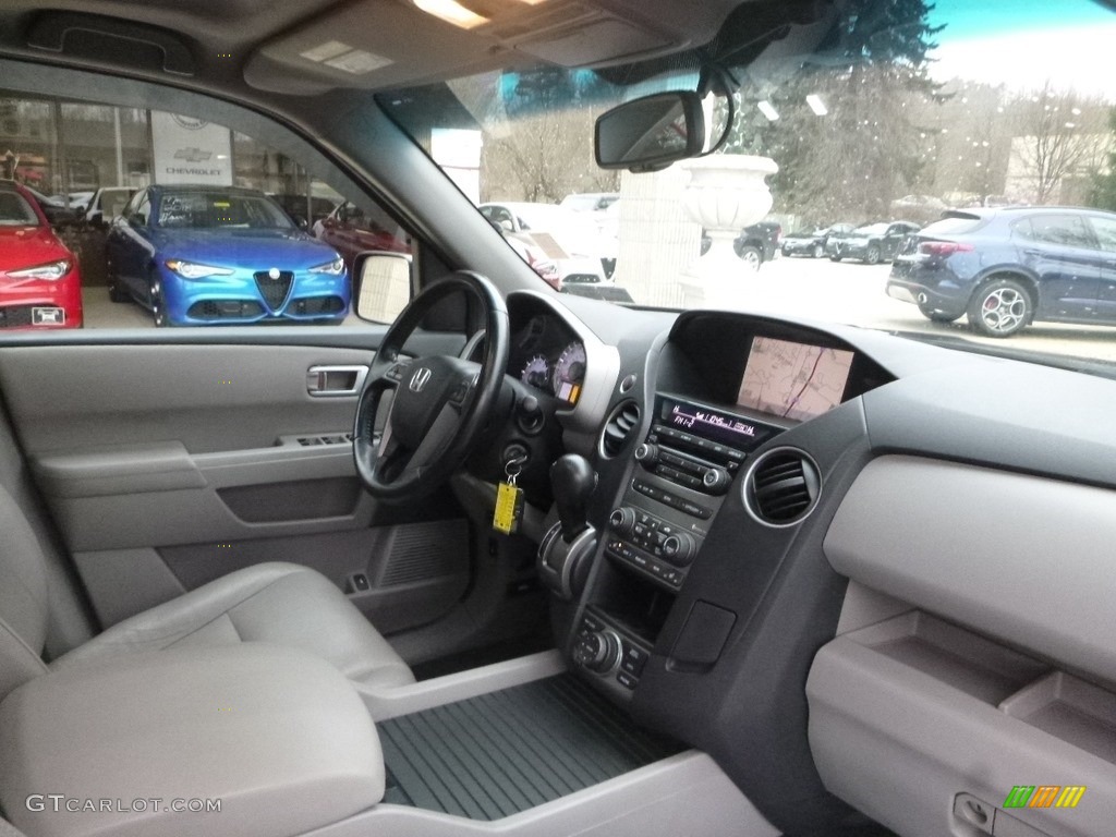 2012 Pilot EX-L 4WD - Crystal Black Pearl / Gray photo #12