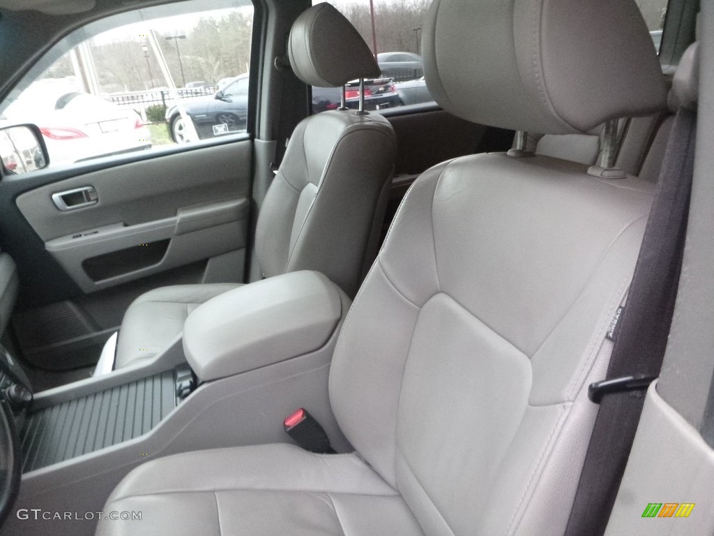 2012 Pilot EX-L 4WD - Crystal Black Pearl / Gray photo #14