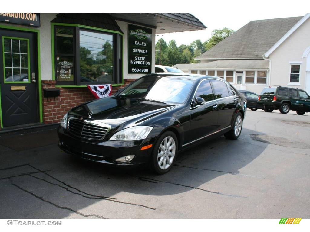 2007 S 550 Sedan - Black / Black photo #1