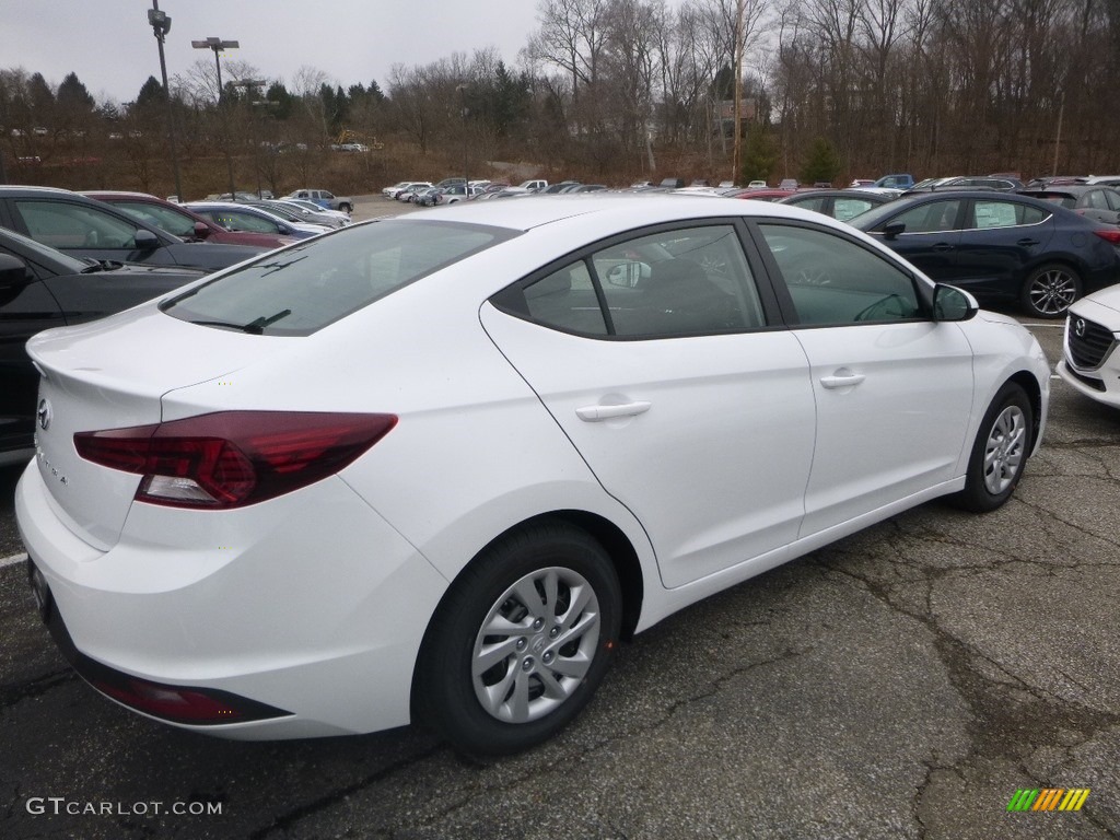 2019 Elantra SE - Quartz White Pearl / Black photo #2