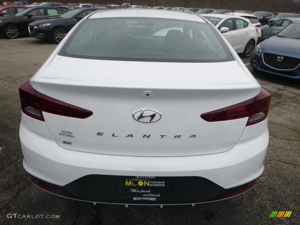 2019 Elantra SE - Quartz White Pearl / Black photo #7